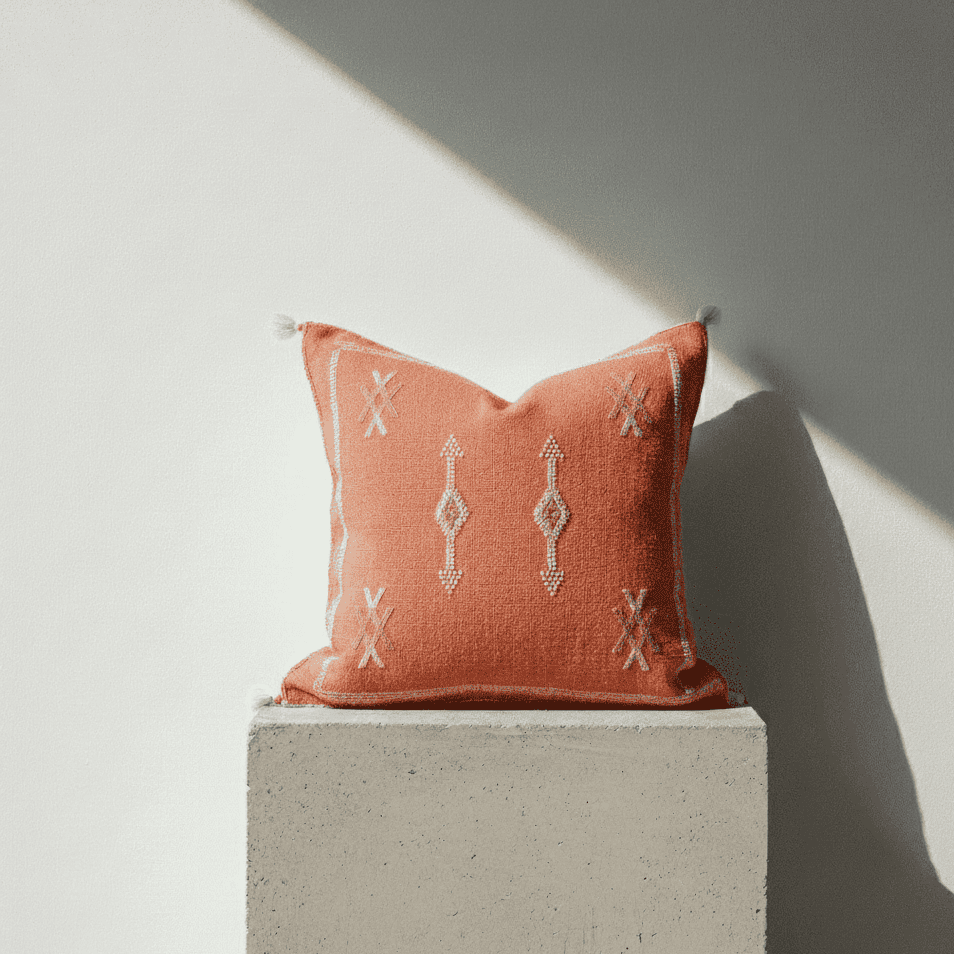 Funda Sabra Rosa “Flor del Oasis” - 45cm x 45cm
